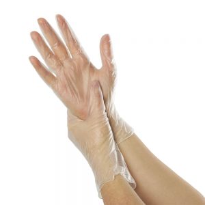 guantes de vinilo